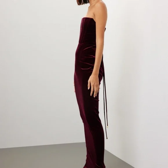 Bronx and Banco Florentina Corset Gown in Scarlet, M - Picture 3 of 14